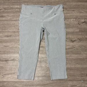Maurice’s Striped Light Grey Women’s Dress Pants